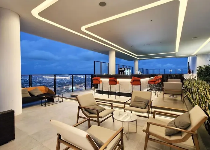 6 Stars Panoramic Bright Designer 2bd Skyline * 曼谷