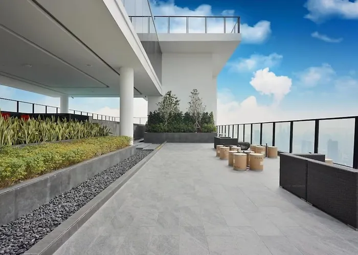 6 Stars Panoramic Bright Designer 2bd Skyline * 曼谷