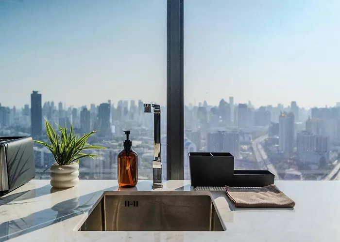 公寓 6 Stars Panoramic Bright Designer 2bd Skyline
