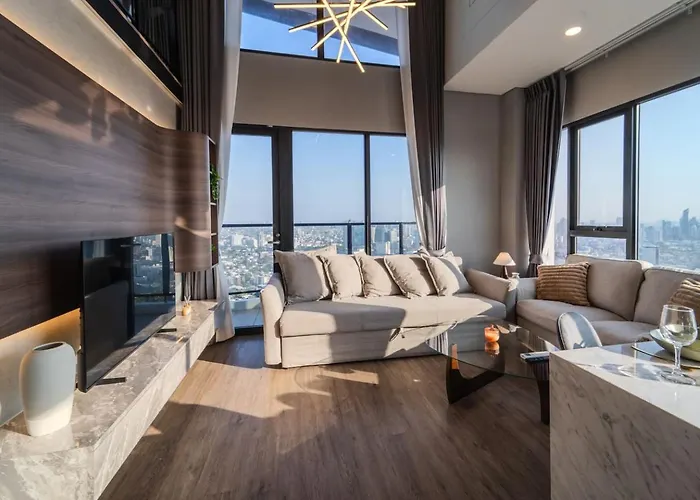 6 Stars Panoramic Bright Designer 2bd Skyline 公寓 *